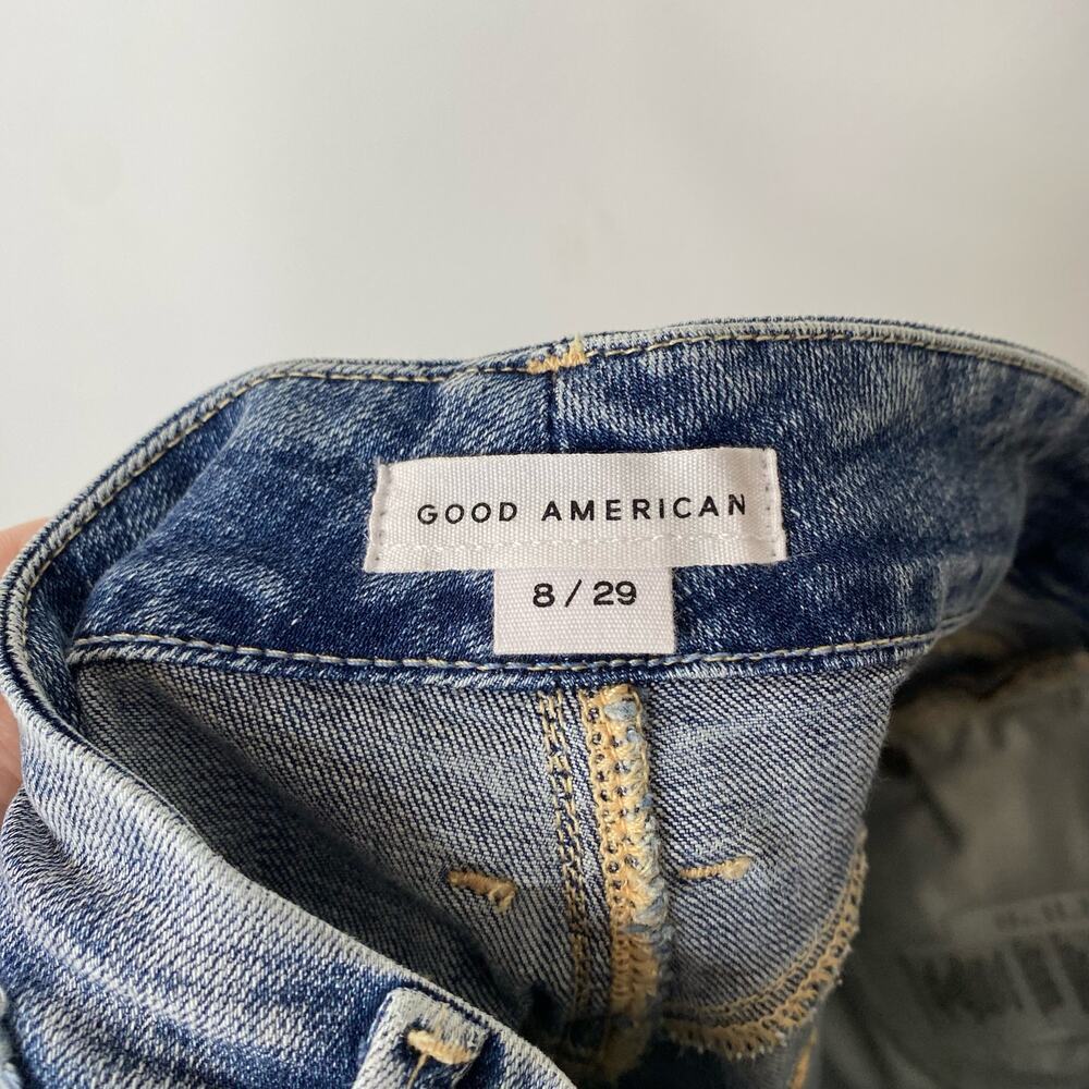 GOOD AMERICAN Good Waist Extreme Deep V Jeans - Picture 5 of 9